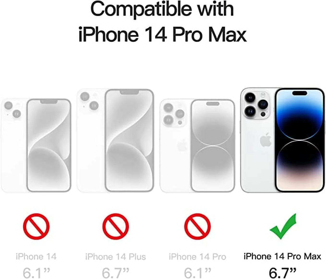 Sleek Gold Transparent Magnetic Case for iPhone 14 Pro Max - Slim Fit, Shockproof & Yellow Resistant