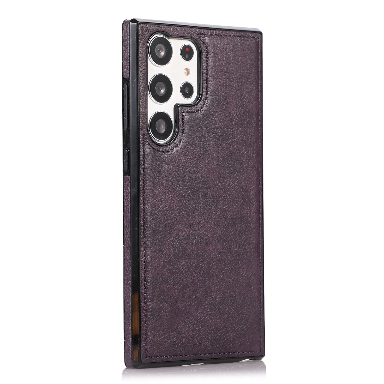 For Samsung Galaxy S24 S23 Ultra Slim Fit PU Leather TPU Bumper Shockproof Case